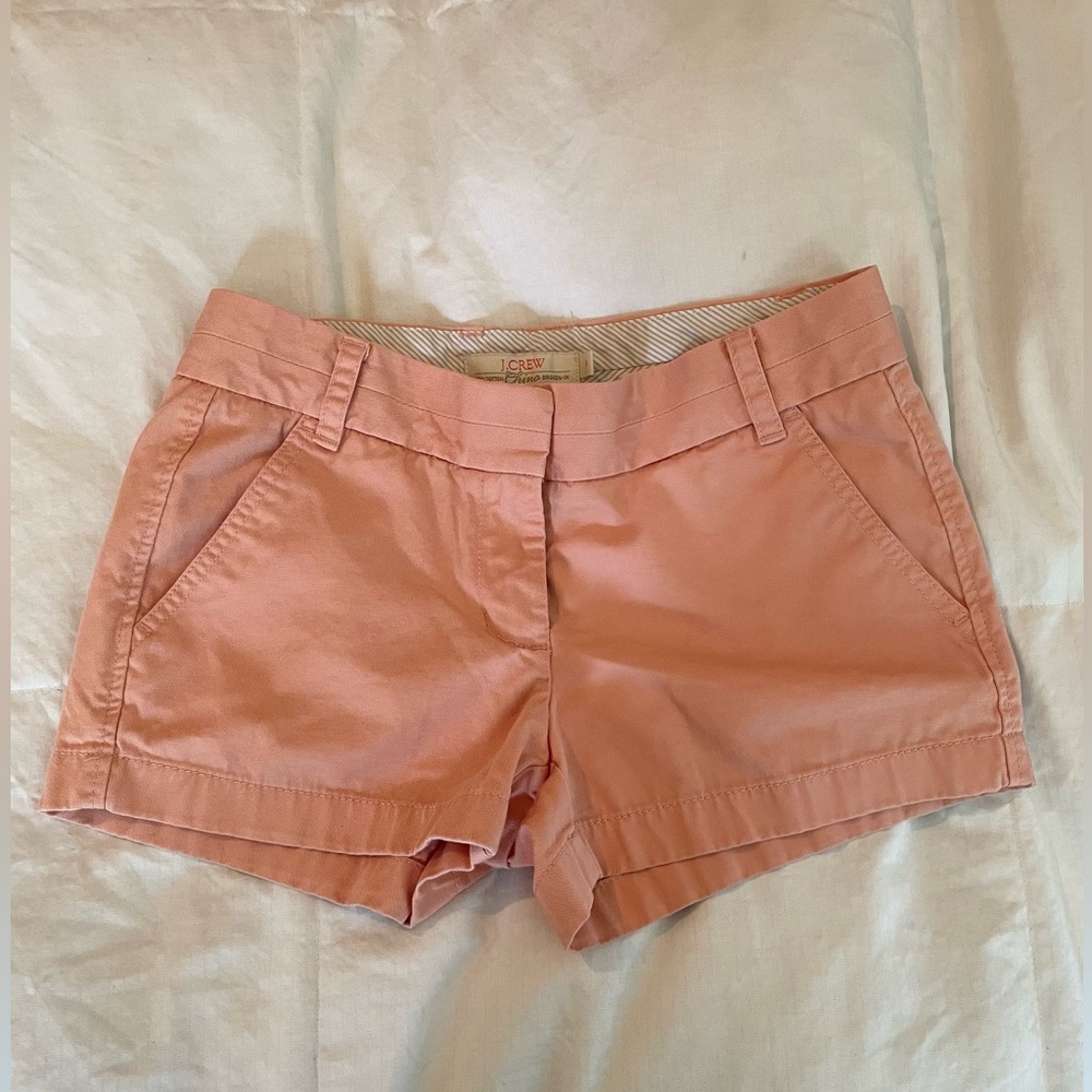 J. Crew Women's Pink Chino Shorts